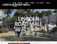 Tablet Screenshot of lincolnroadmall.com